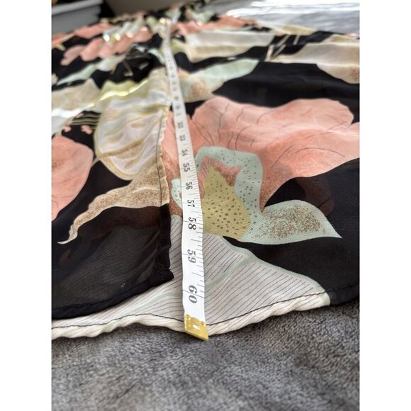 LuLu's Women's Floral Maxi Dress M Black Pink Fairy Whimsigoth Wedding Guest - Picture 13 of 13